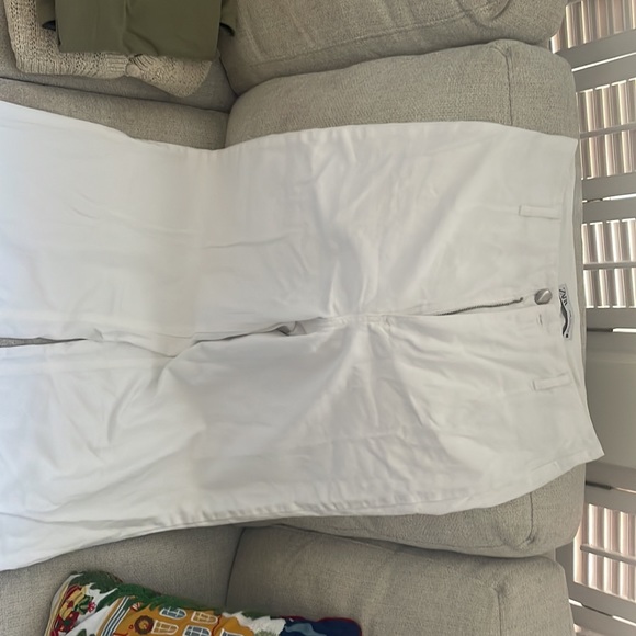 ZARA - Cropped Wide Leg White Jeans - Picture 2 of 5
